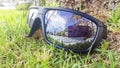 Mallorca\'s Gem: Palma Cathedral Reflection in Sunglasses