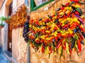 Mallorca\'s Greengrocer: A Glimpse of Traditional Hanging Dried Vegetables in the Balearic Island