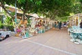 Vendors and visitors at the Sunset Market Puerto Portals