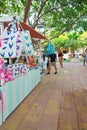 Vendors and visitors at the Sunset Market Puerto Portals