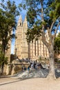 La Seu, the gothic cathedral de Palma de Mallorca on the Island of Mallorca, Baleares, Spain Royalty Free Stock Photo