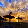 Mallorca sunrise in Magaluf Palmanova beach