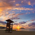 Mallorca sunrise in Magaluf Palmanova beach