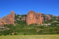 Mallos de Riglos icon shape mountains in Huesca Royalty Free Stock Photo