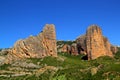 Mallos de Riglos icon shape mountains in Huesca Royalty Free Stock Photo