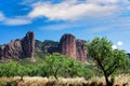 Mallos de Riglos icon shape mountains in Huesca Aragon Spain Royalty Free Stock Photo