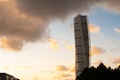 Evening view of high rise Turning Torso in VÃÆÃÂ¤stra Hamnen..