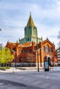 MALMO, SWEDEN, APRIL 25, 2019: View of Caroli church in Malmo, Sweden