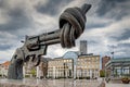 Malmo Knotted Gun Sculpture