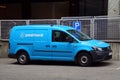 Blue PostNord delivery van