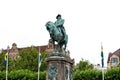 Statue of the king Karl X Gustav Royalty Free Stock Photo