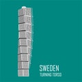 Malmo Turning Torso Building Royalty Free Stock Photo