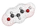 Malondialdehyde MDA, enol form molecule. Marker of oxidative stress and naturally produced during the lipid peroxidation of