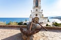 Old anchor ÃâÃâÃÂ² Church-lighthouse of St Nicholas