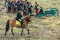 Production reconstruction of the battle of 1812 between the French and Russian armies by enthusiast forces.