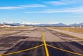 Malpensa Airport runway Royalty Free Stock Photo