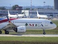 Malpensa airpot with airplane