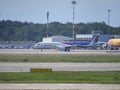 Malpensa airpot with airplane