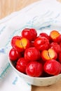 Malpighia glabra (red acerola), tropical fruit Royalty Free Stock Photo