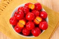 Malpighia glabra (red acerola), tropical fruit Royalty Free Stock Photo