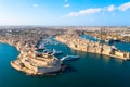 Malta. Birgu and Senglea cityscapes