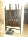 Malta Bugibba Wignacourt tower armory muskets with cannonballs