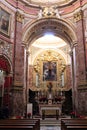 Malta , Mdina - January 2023 - Carmelite Church interior