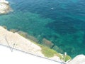 Malta clear coastal waters shore