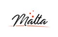 Malta country typography word text for logo icon design