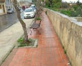 Malta, Dingli, cobbled footpath