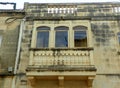 Malta, Dingli, old dirty balcony