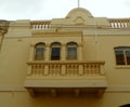 Malta, Dingli, yellow balcony