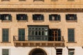 Building detail in Valletta, Malta