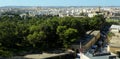 Malta, Floriana (Il-Furjana), Argotti Botanic Gardens and Resource Centre, view of the city from the fortress ramparts Royalty Free Stock Photo