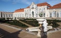 Malta Garden of the Palace of Queluz, Ballroom wing in the background, near Lisbon, Portugal Royalty Free Stock Photo