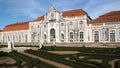 Malta Garden of the Palace of Queluz, Ballroom wing in the background, near Lisbon, Portugal Royalty Free Stock Photo