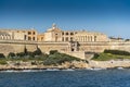 Fort Manoel Sliema Harbour Malta from Valletta Royalty Free Stock Photo