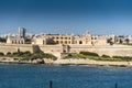 Fort Manoel Sliema Harbour Malta from Valletta Royalty Free Stock Photo