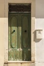 Doorway on a street near Gillieru Harbour Malta