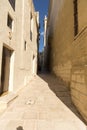 Side street inside the Citadel in Victoria Gozo Royalty Free Stock Photo