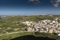 View north from the citadel of Victoria Gozo Malta. Royalty Free Stock Photo