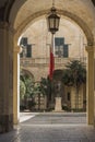 Archway into the Palace Armoury Square Republic Street Valletta Malta
