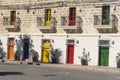 Modernised buildings Marsaxlokk village harbour, Malta Royalty Free Stock Photo