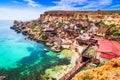 Malta, Il-Mellieha - Popeye village Royalty Free Stock Photo