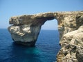 Malta island Gozo Dwejra Azure window Royalty Free Stock Photo