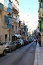 Malta - January 2023 - Architecture in Valetta Royalty Free Stock Photo