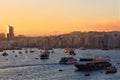 Malta - January 2023 - Panoramic view on Il-Gzira at dusk