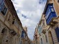 Malta la valeta Street colorful doors Royalty Free Stock Photo