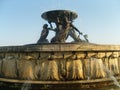 Malta La Valletta Floriana Triton fountain closeup fish like creatures