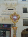 Malta La Valletta hexagram as city decoration